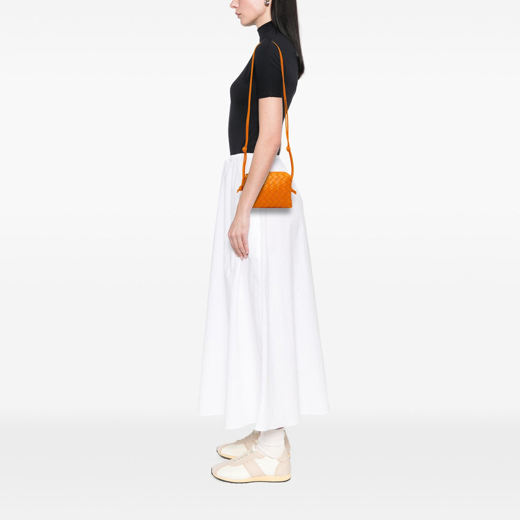 Bottega Veneta Mini Lambskin Intrecciato Loop Camera Bag
