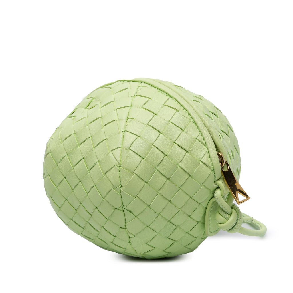 Bottega Veneta Mini Lambskin Intrecciato Mava Crossbody