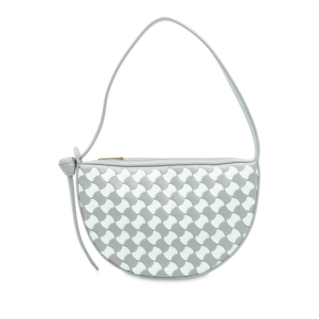 Bottega Veneta Mini Leather Intrecciato Sunrise Hobo