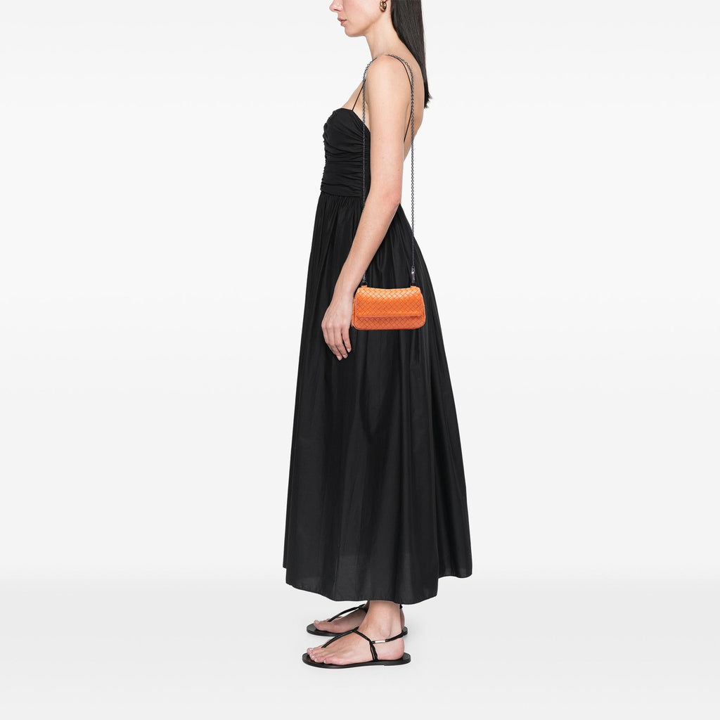 Bottega Veneta Mini Nappa Intrecciato Expandable Chain Flap Crossbody