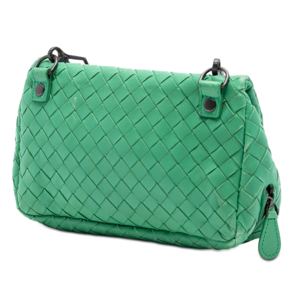 Bottega Veneta Mini Nappa Intrecciato Expandable Chain Flap Crossbody