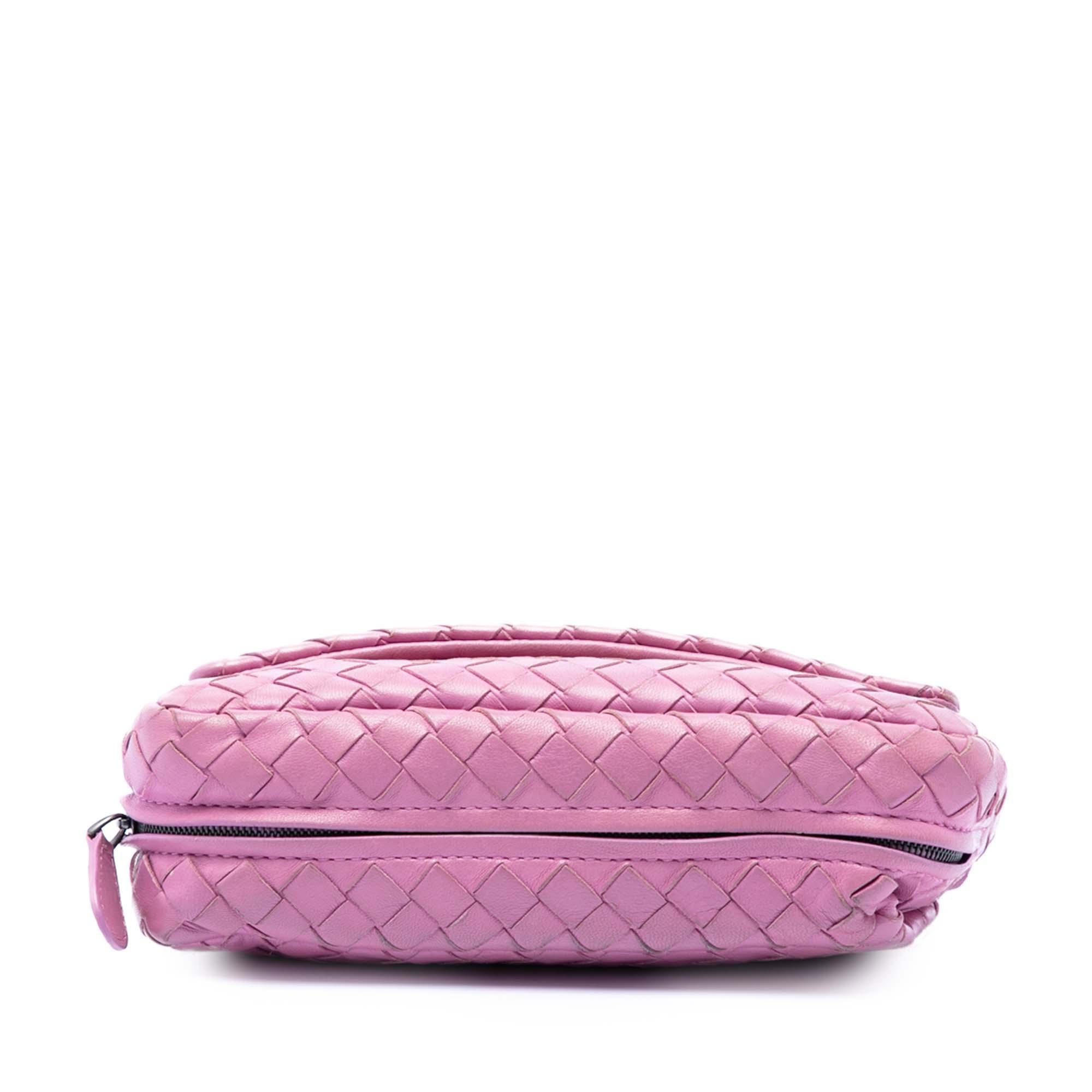 Bottega Veneta Mini Nappa Intrecciato Expandable Chain Flap Crossbody