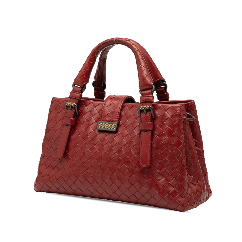 Bottega Veneta Mini Nappa Intrecciato Roma Satchel