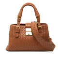 Bottega Veneta Mini Nappa Intrecciato Roma Satchel