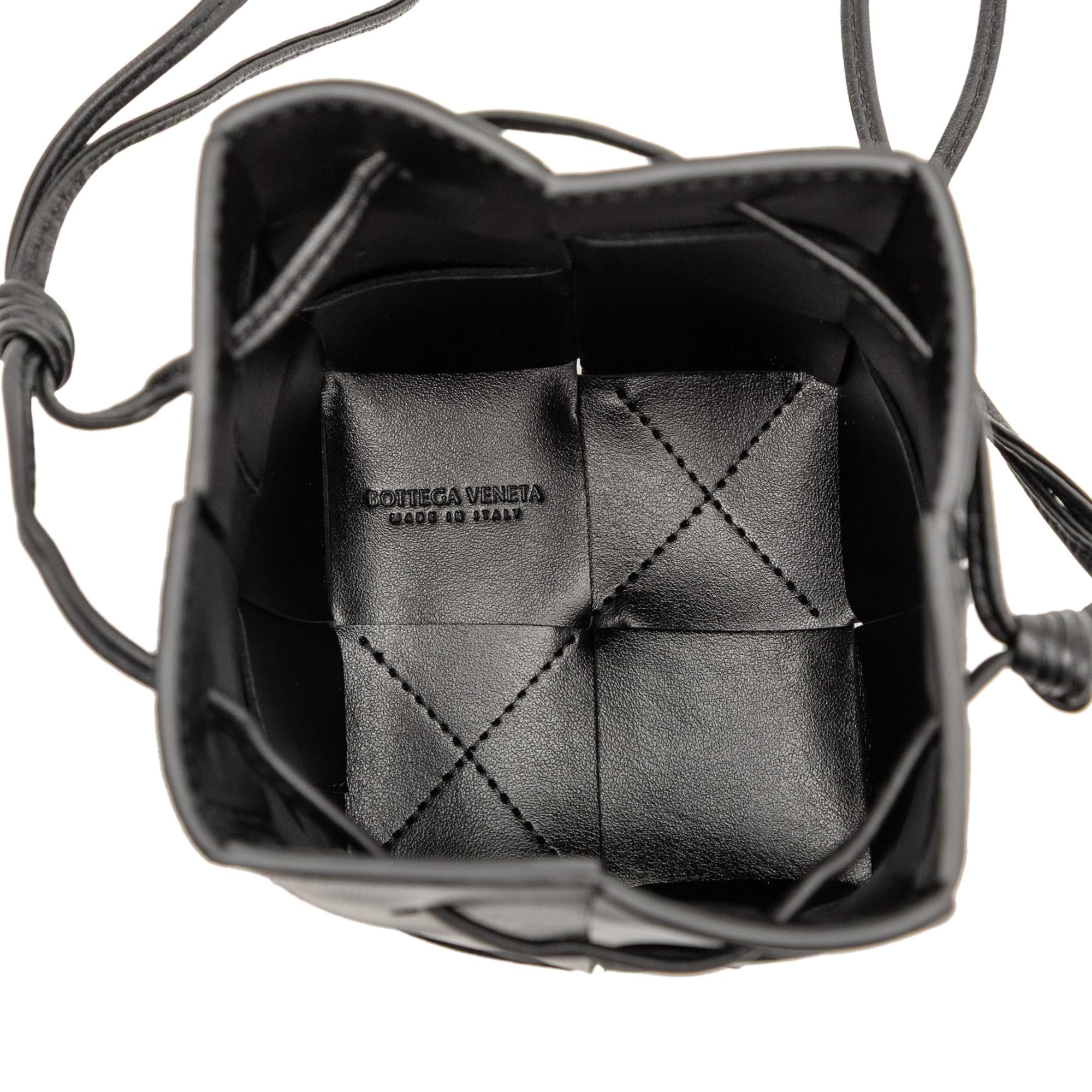 Bottega Veneta Mini Nappa Maxi Intrecciato Cassette Bucket Bag