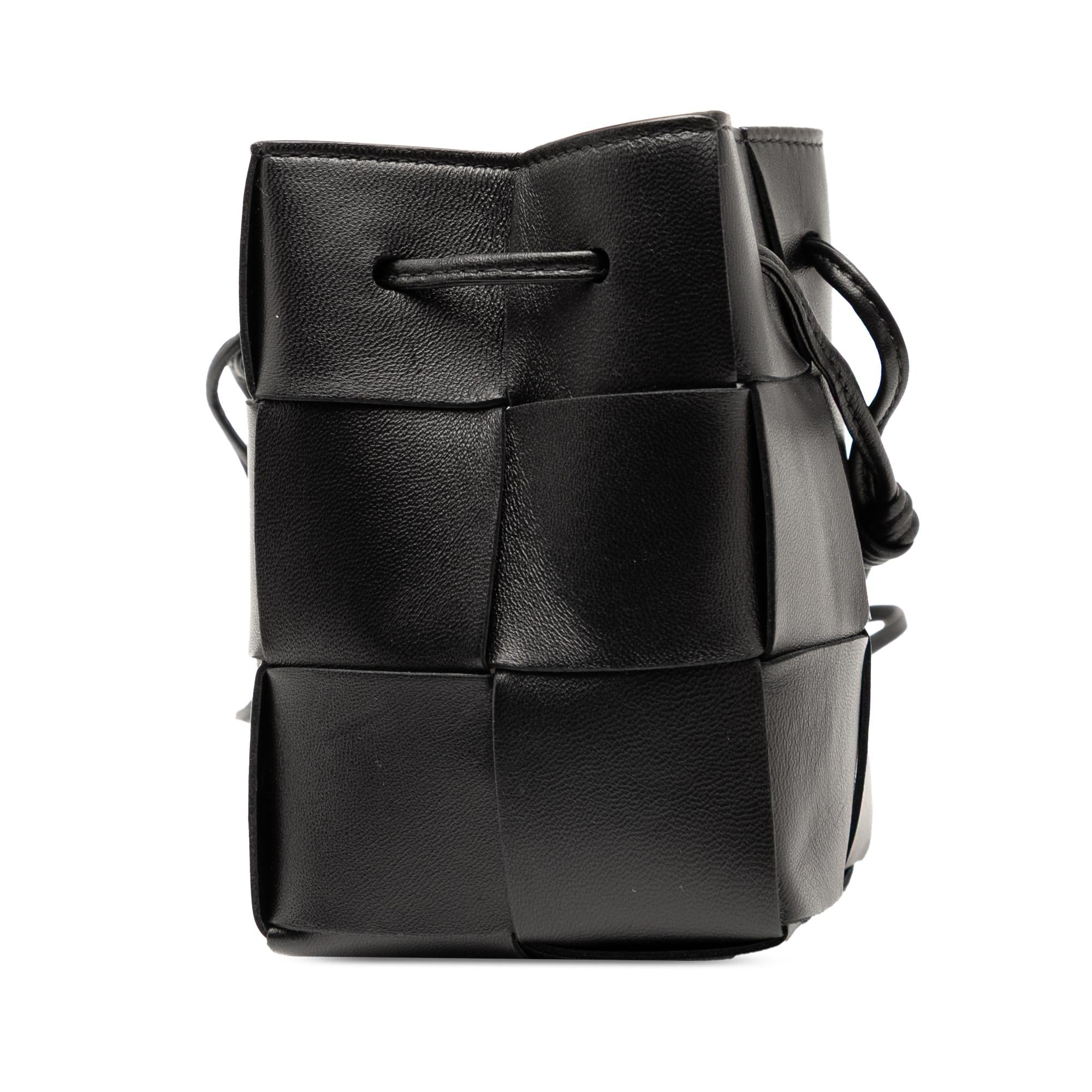 Bottega Veneta Mini Nappa Maxi Intrecciato Cassette Bucket Bag