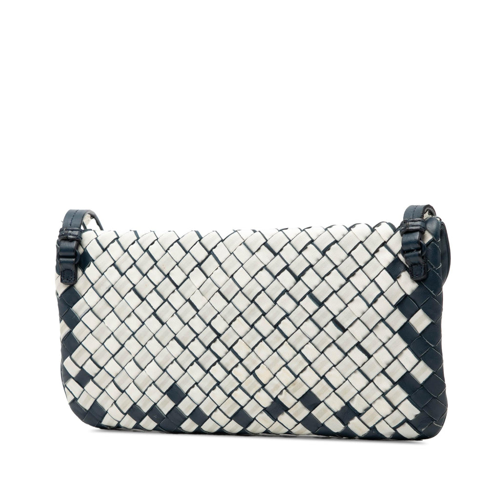Bottega Veneta Mini Nylon and Nappa Intrecciato Turn Lock Crossbody