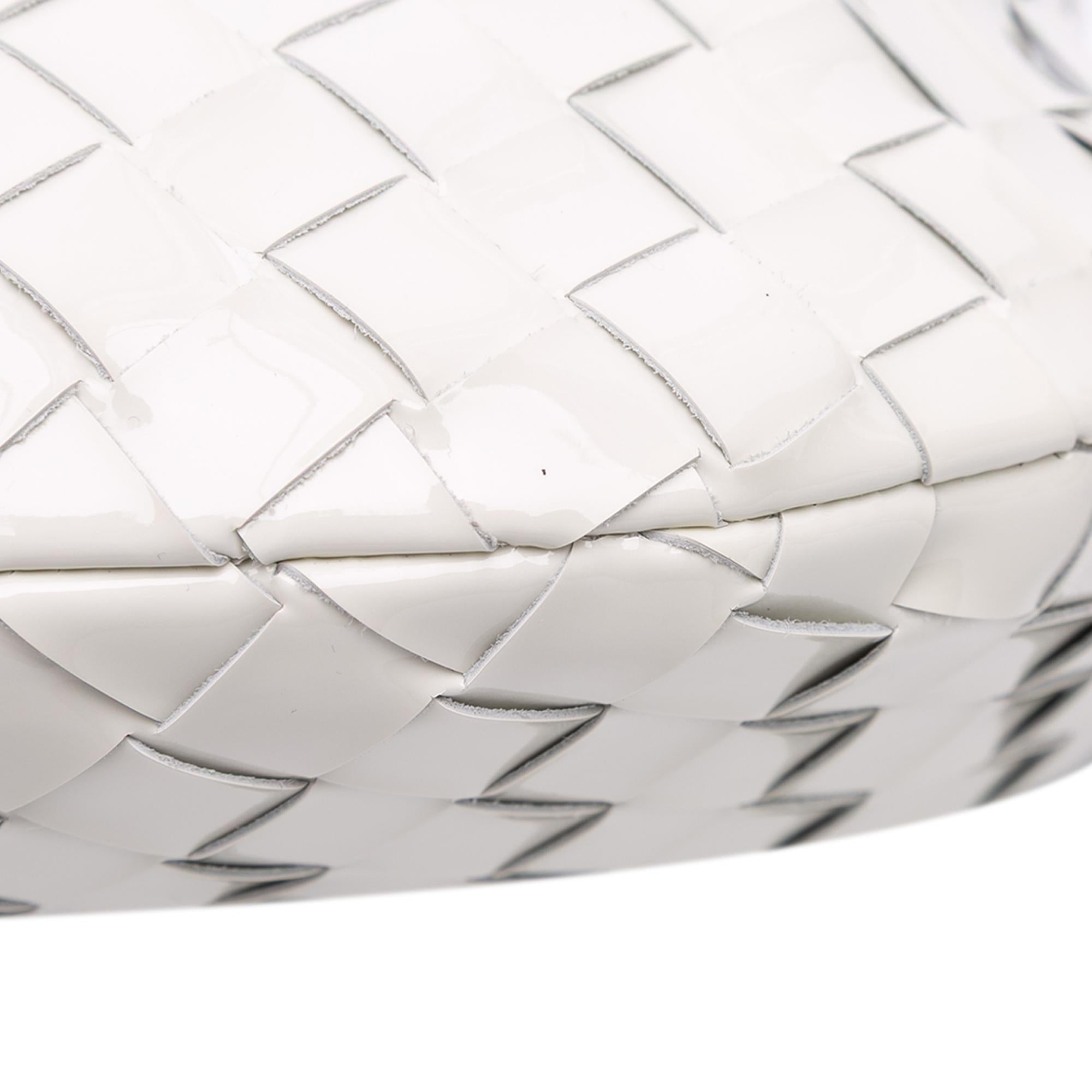 Bottega Veneta Mini Patent Intrecciato Jodie