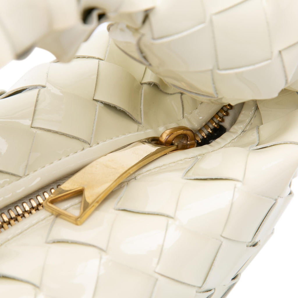 Bottega Veneta Mini Patent Intrecciato Jodie