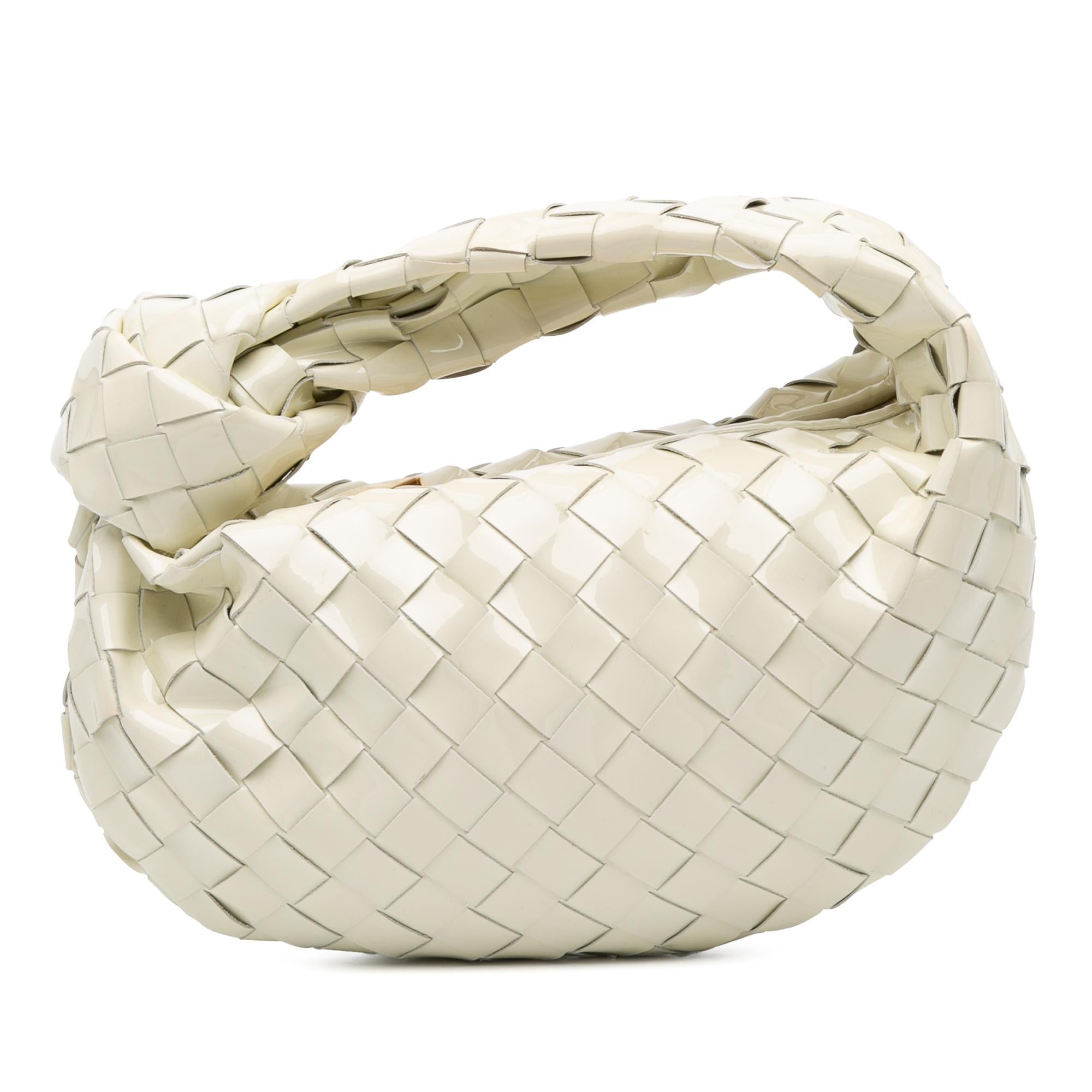 Bottega Veneta Mini Patent Intrecciato Jodie