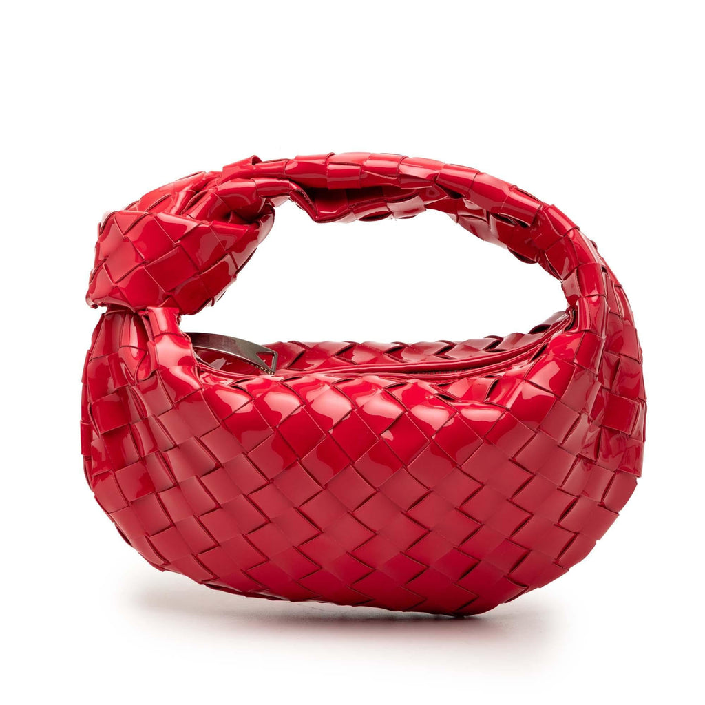 Bottega Veneta Mini Patent Intrecciato Jodie