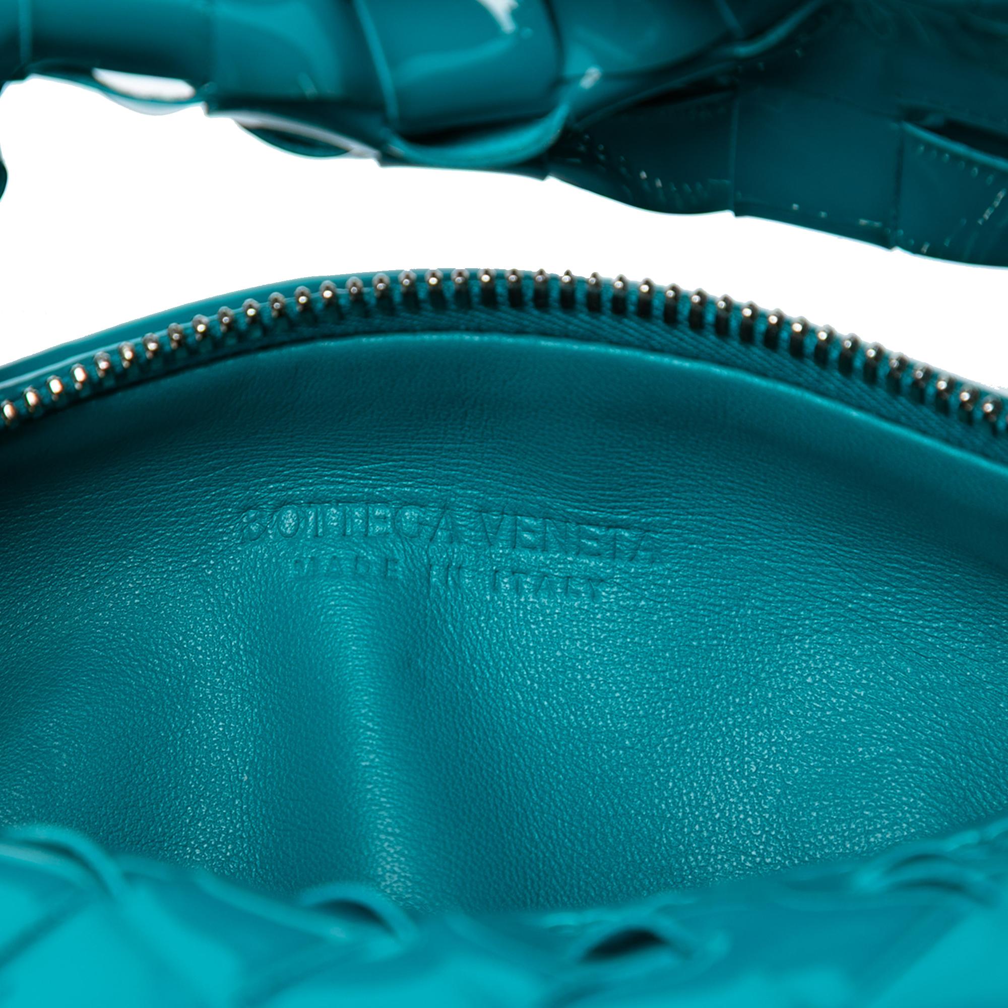 Bottega Veneta Mini Patent Intrecciato Jodie