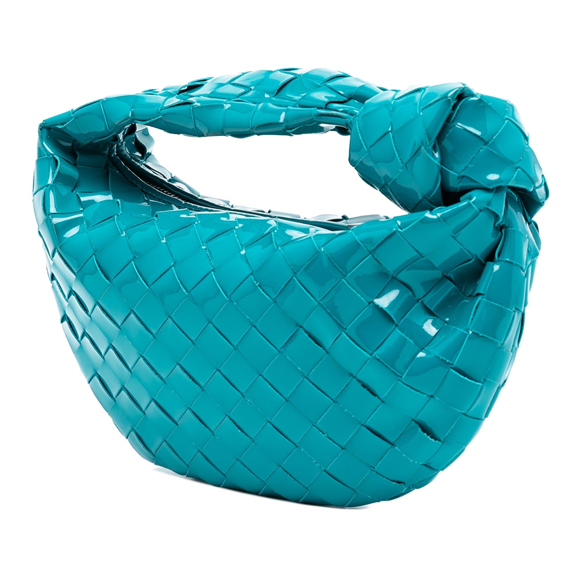 Bottega Veneta Mini Patent Intrecciato Jodie
