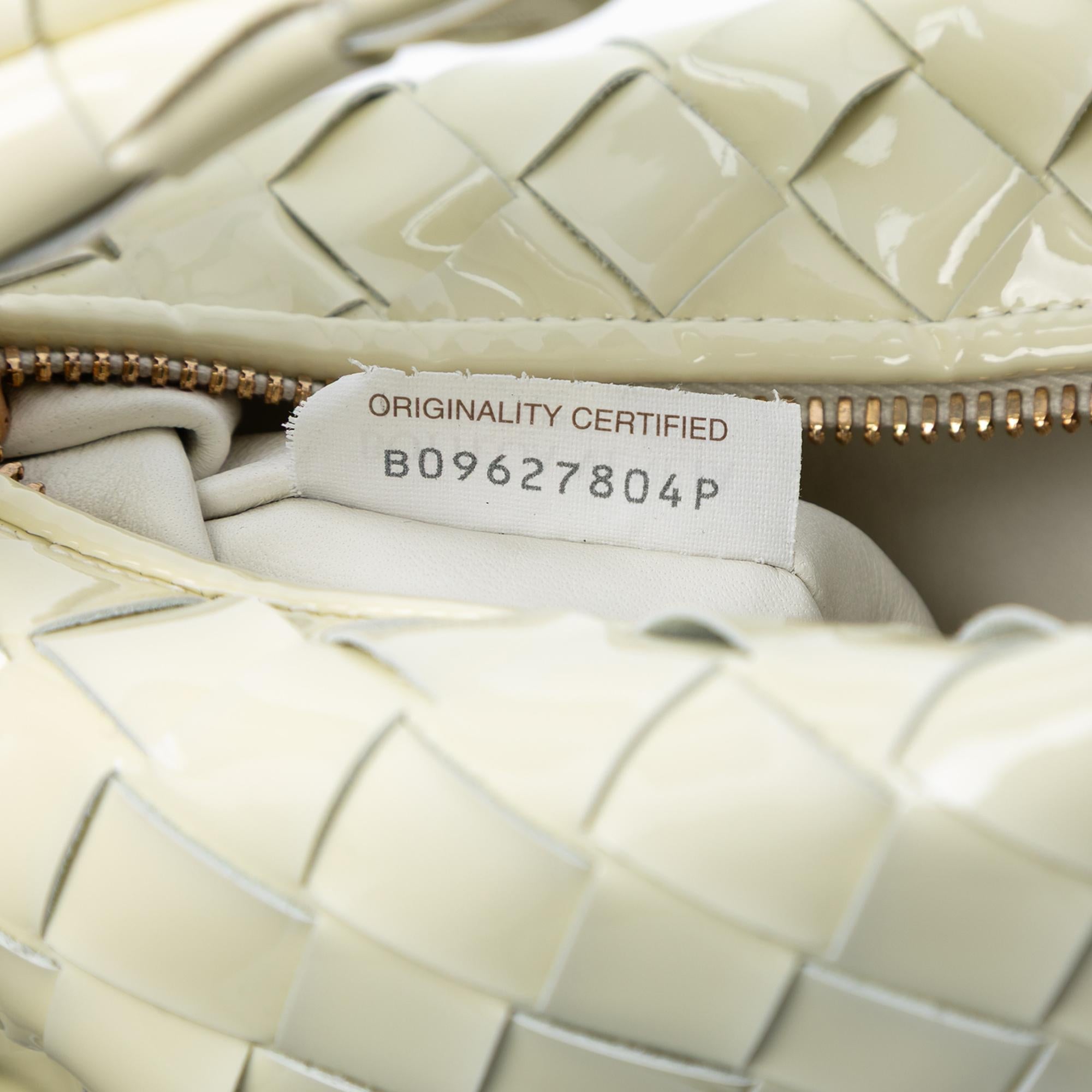 Bottega Veneta Mini Patent Intrecciato Jodie