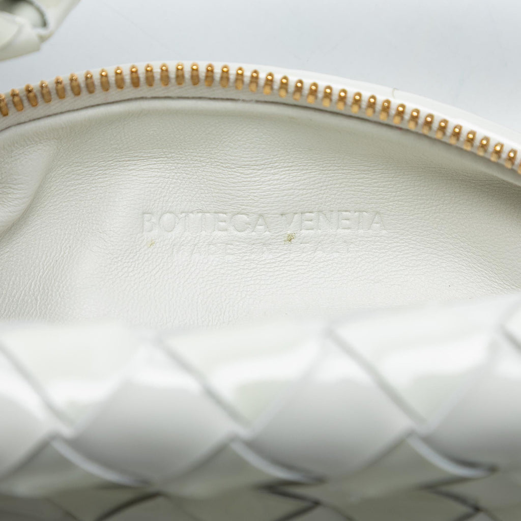 Bottega Veneta Mini Patent Intrecciato Jodie