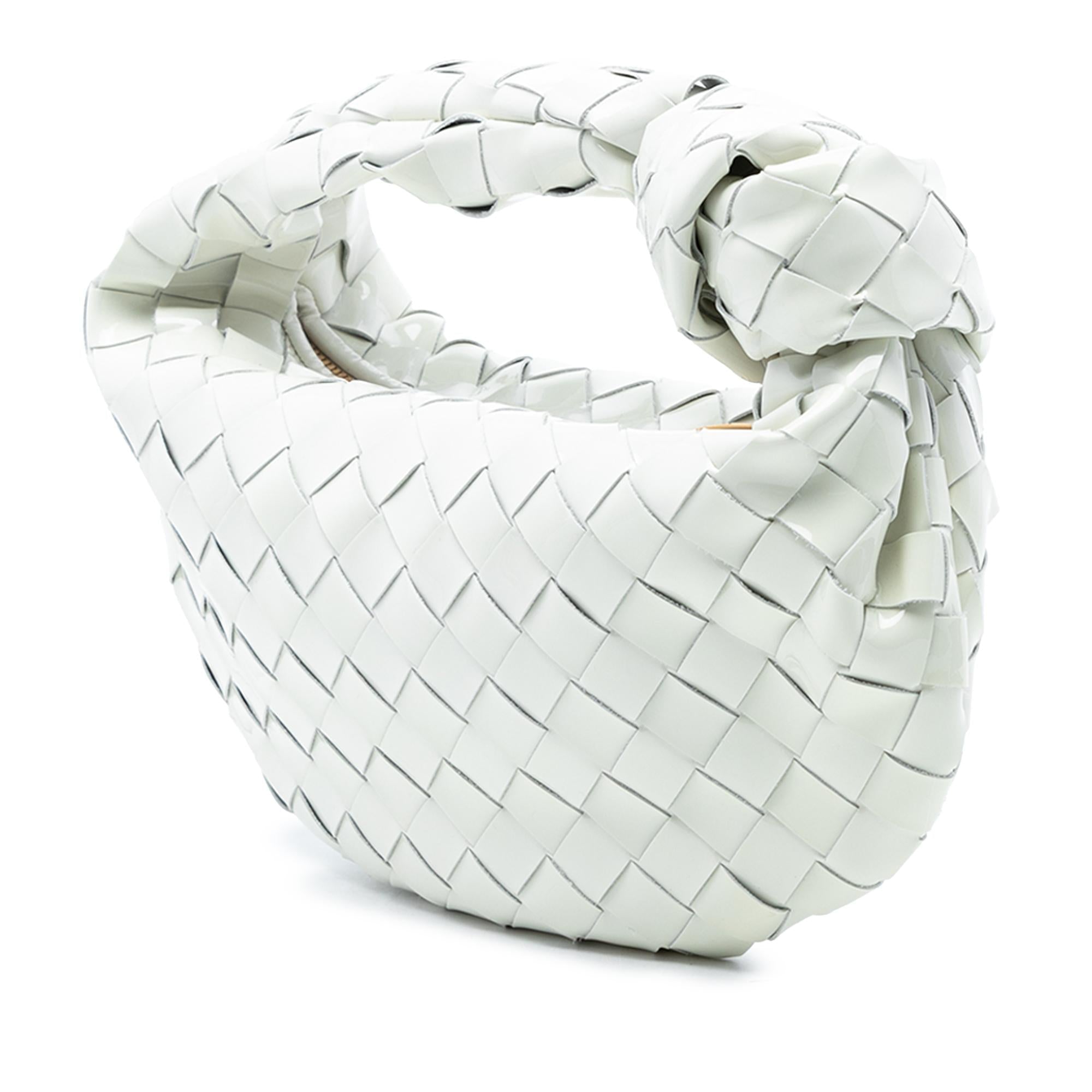 Bottega Veneta Mini Patent Intrecciato Jodie