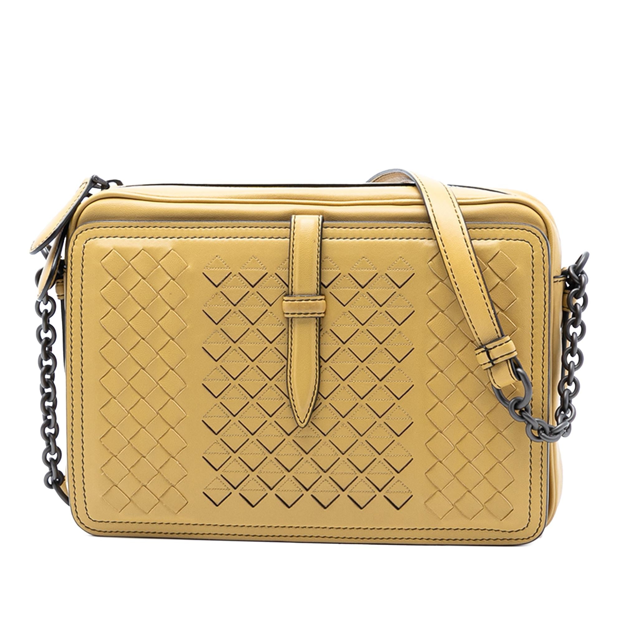 Bottega Veneta Nappa Intrecciato Belt Flap Camera Bag