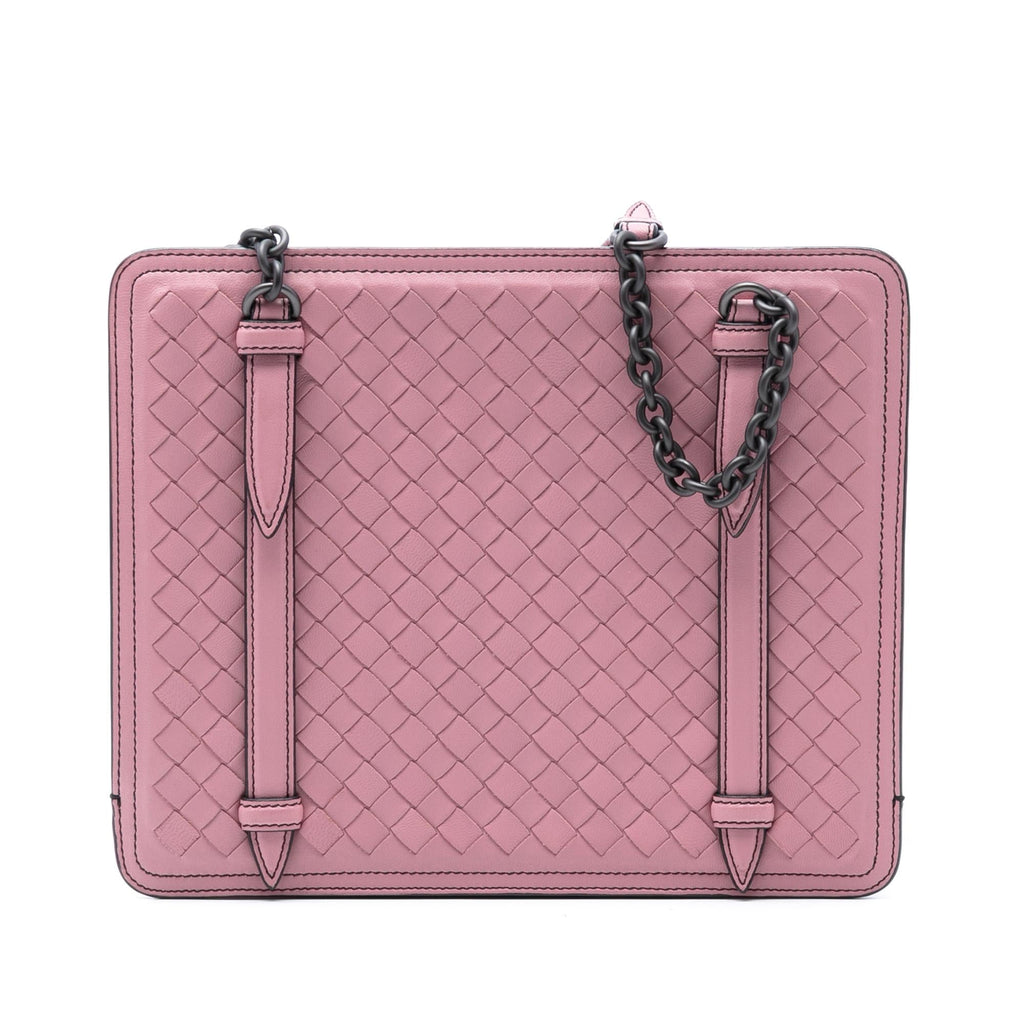 Bottega Veneta Nappa Intrecciato Chain Shoulder Bag