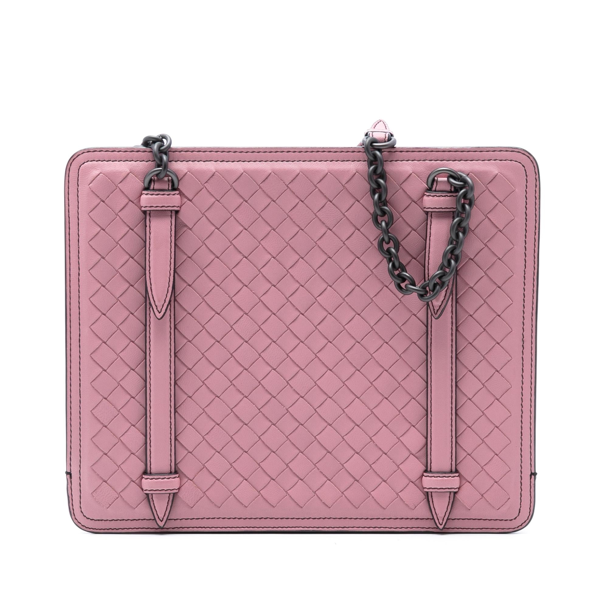 Bottega Veneta Nappa Intrecciato Chain Shoulder Bag