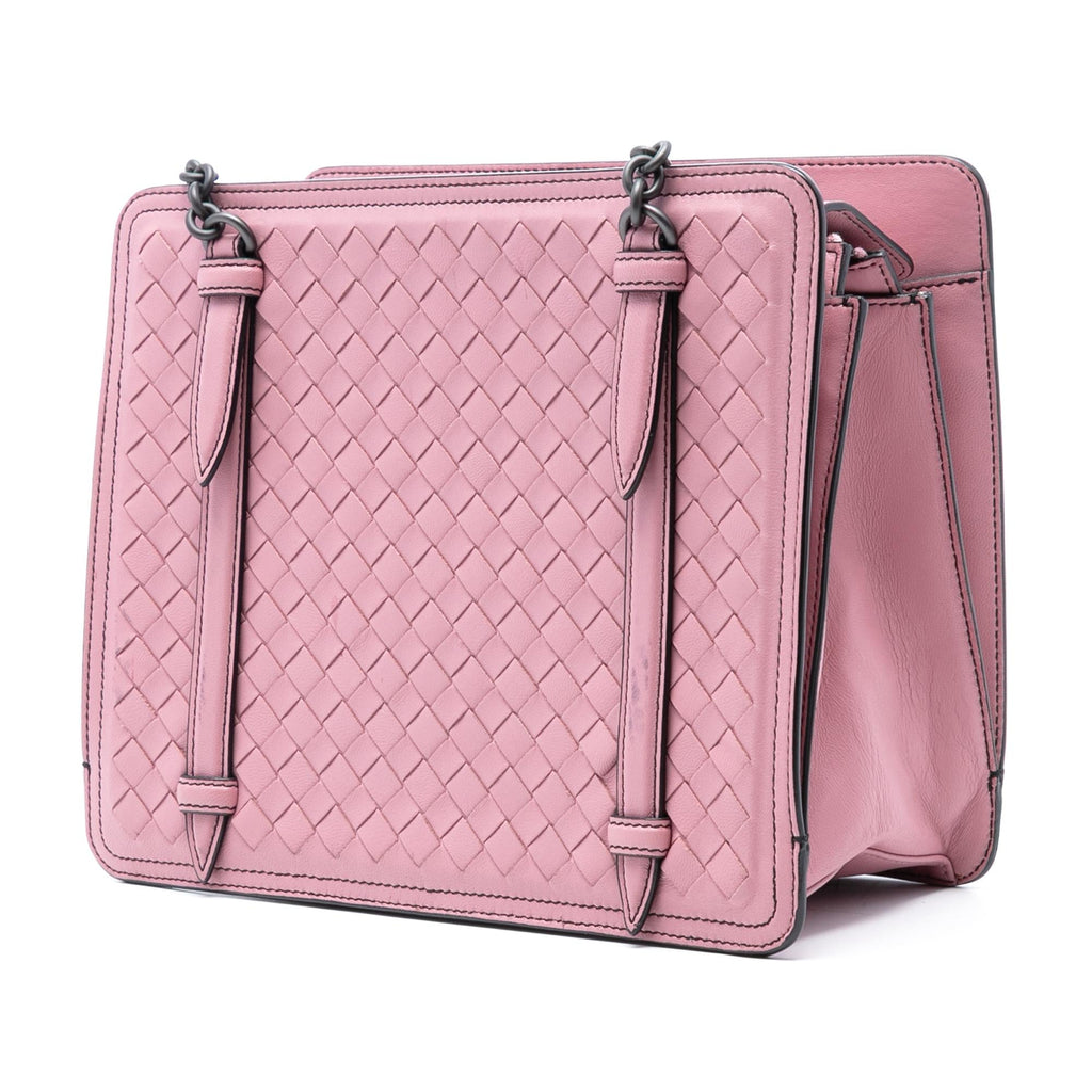 Bottega Veneta Nappa Intrecciato Chain Shoulder Bag