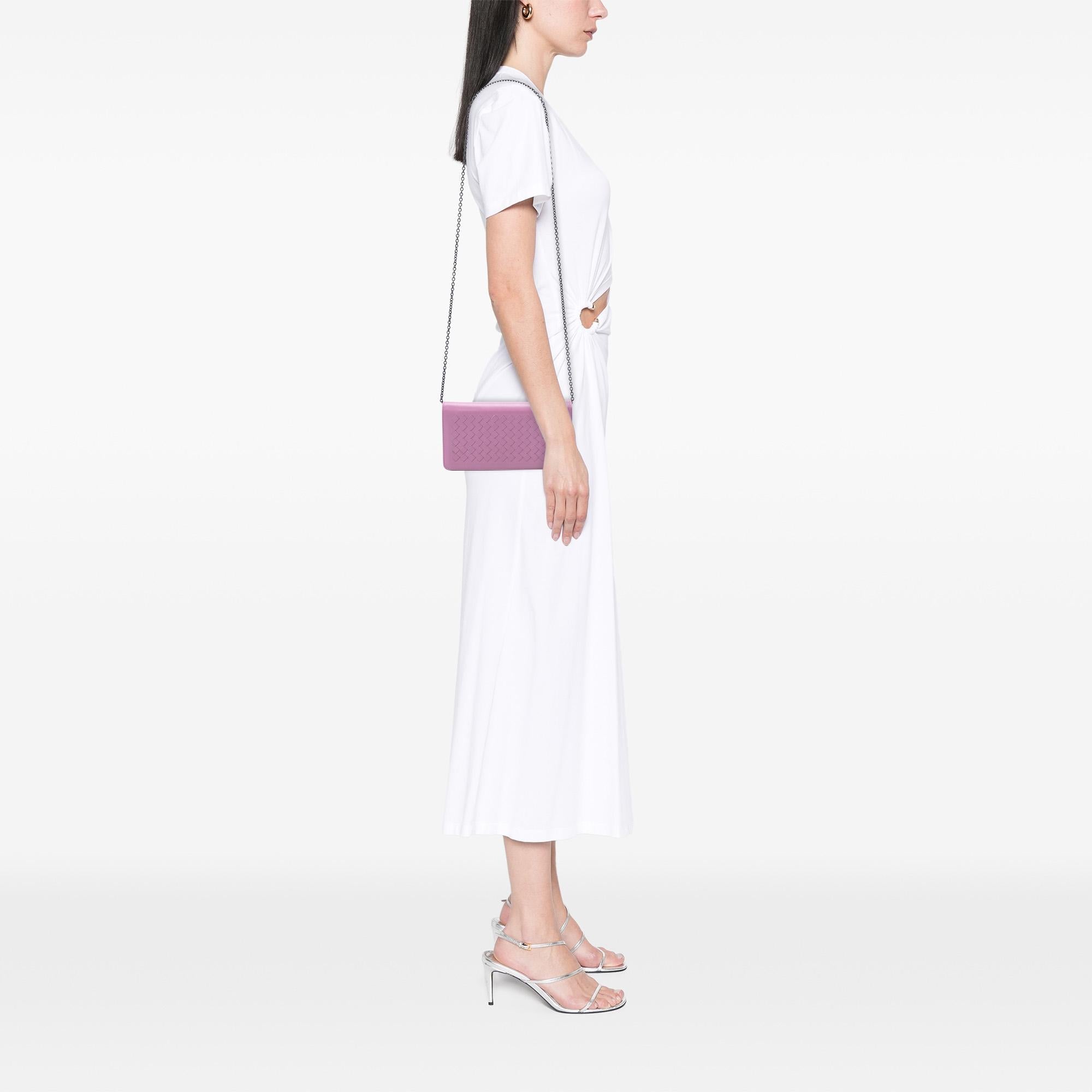 Bottega Veneta Nappa Intrecciato Continental Wallet on Chain