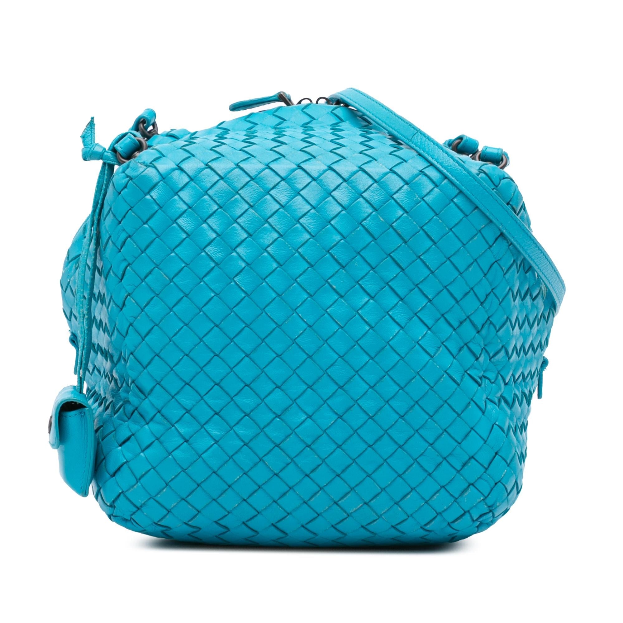 Bottega Veneta Nappa Intrecciato Cube Crossbody