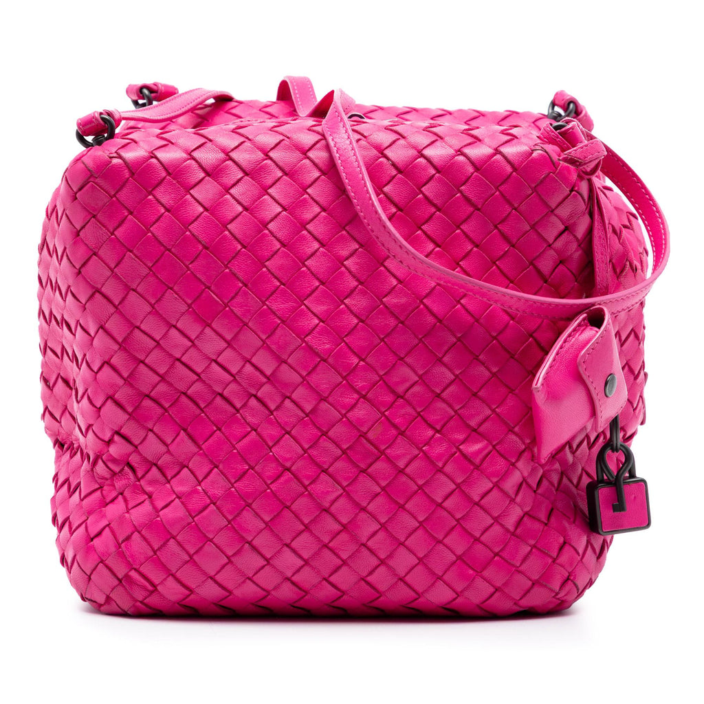 Bottega Veneta Nappa Intrecciato Cube Crossbody