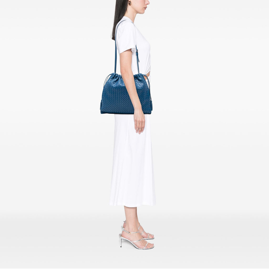 Bottega Veneta Nappa Intrecciato Drawstring Shoulder Bag