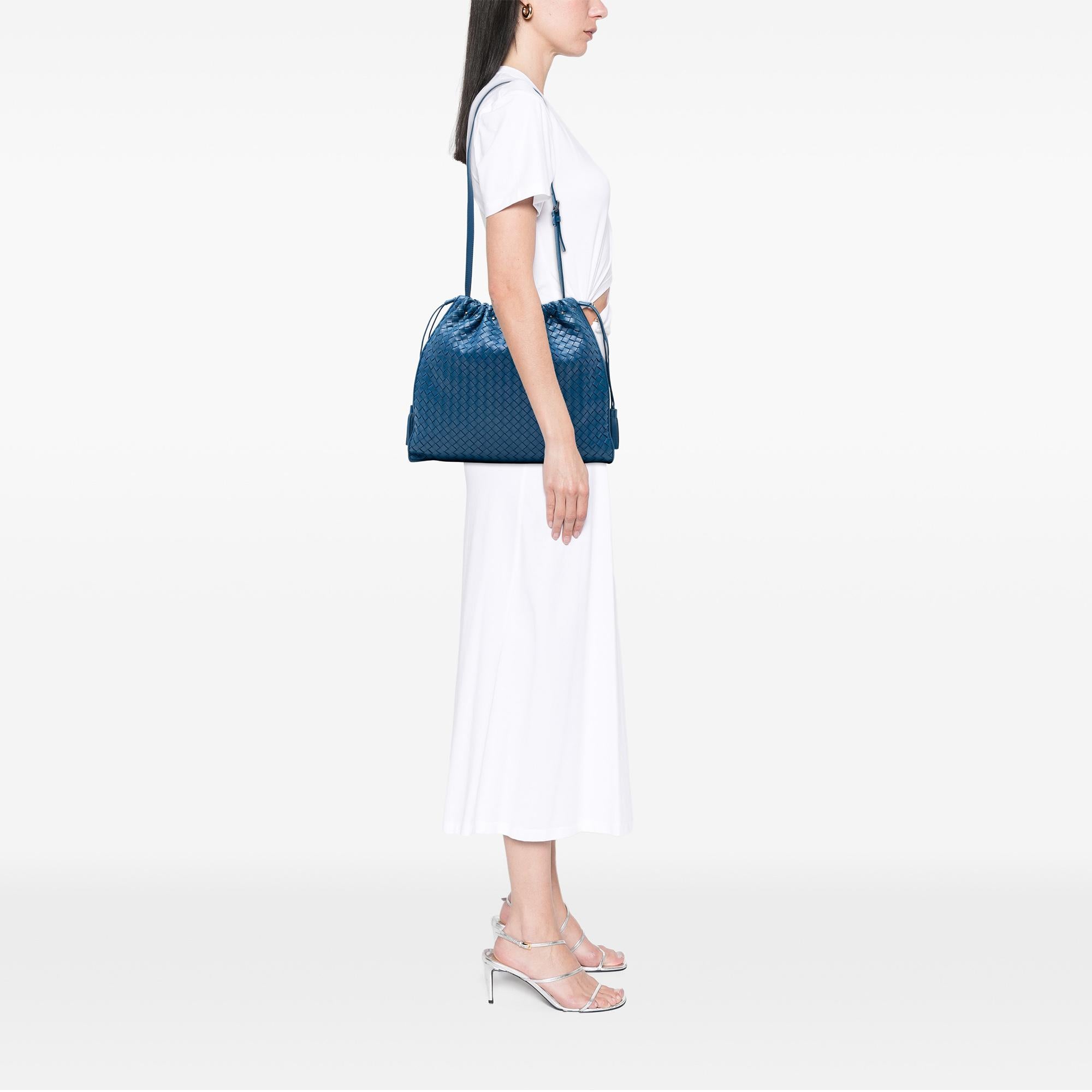 Bottega Veneta Nappa Intrecciato Drawstring Shoulder Bag
