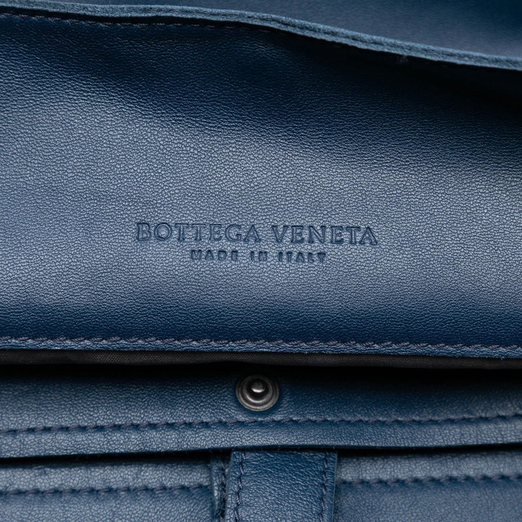 Bottega Veneta Nappa Intrecciato Flap Crossbody