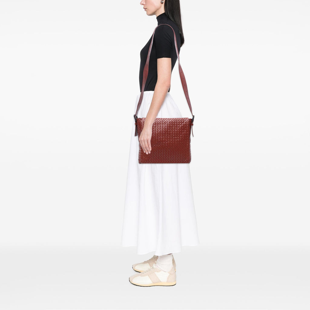 Bottega Veneta Nappa Intrecciato Flap Crossbody
