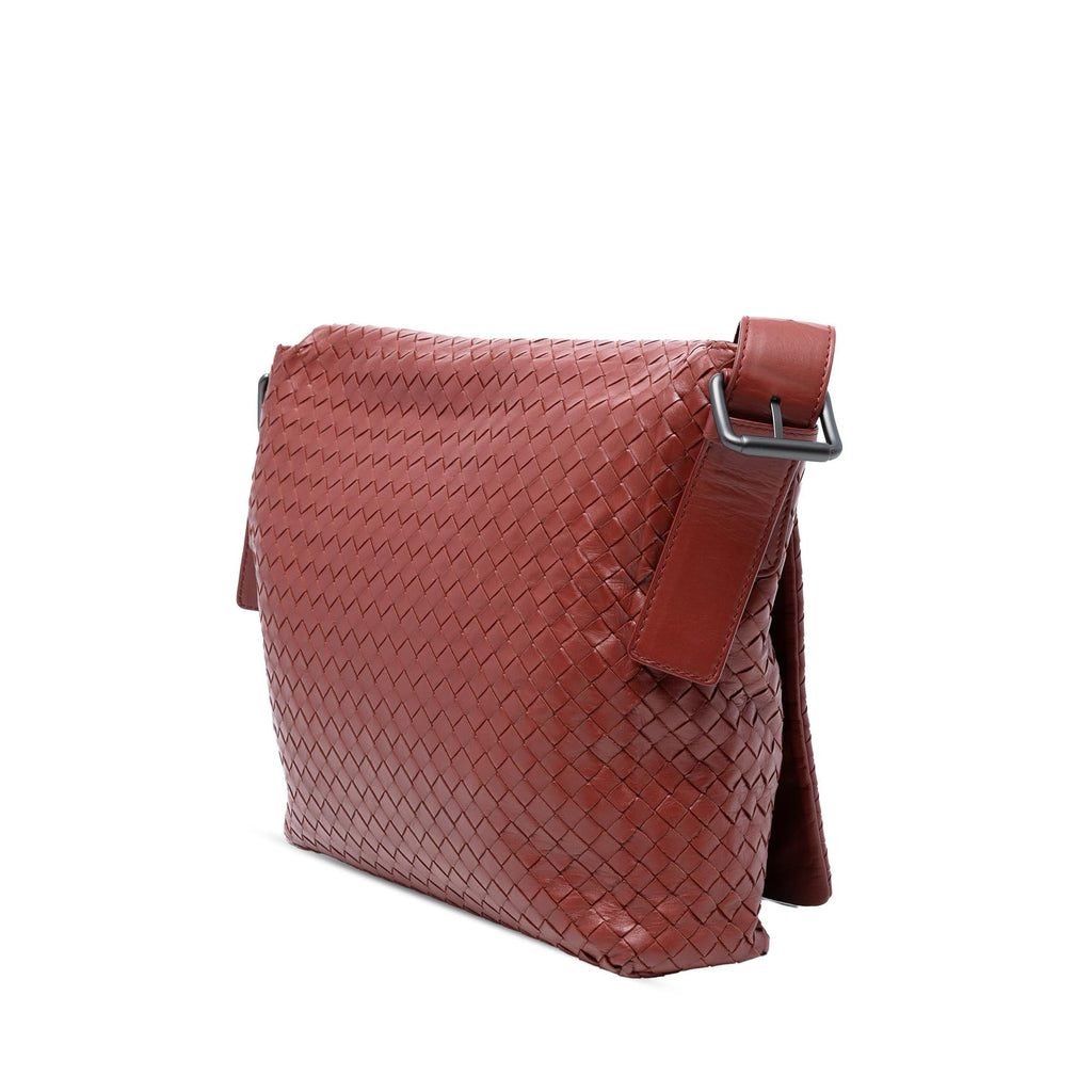 Bottega Veneta Nappa Intrecciato Flap Crossbody