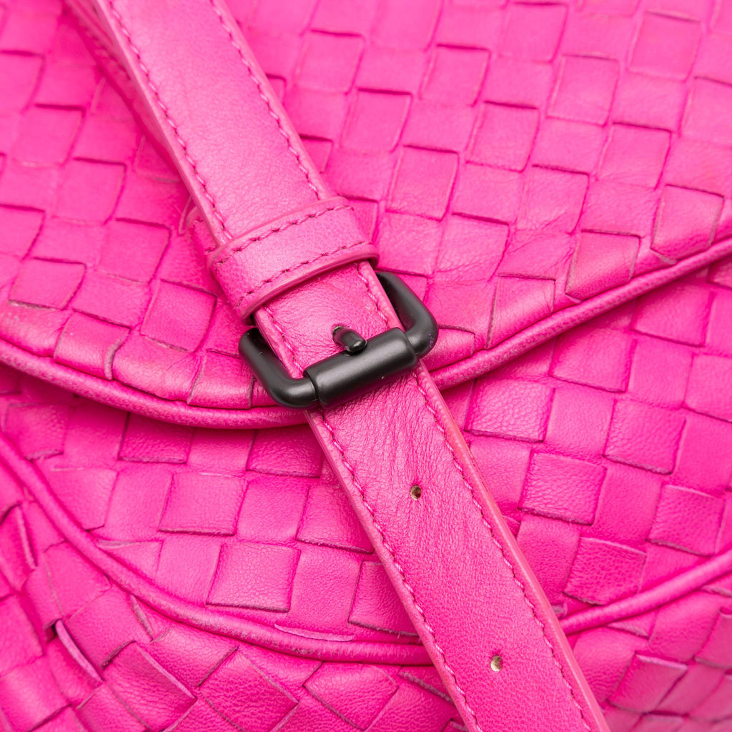 Bottega Veneta Nappa Intrecciato Flap Crossbody