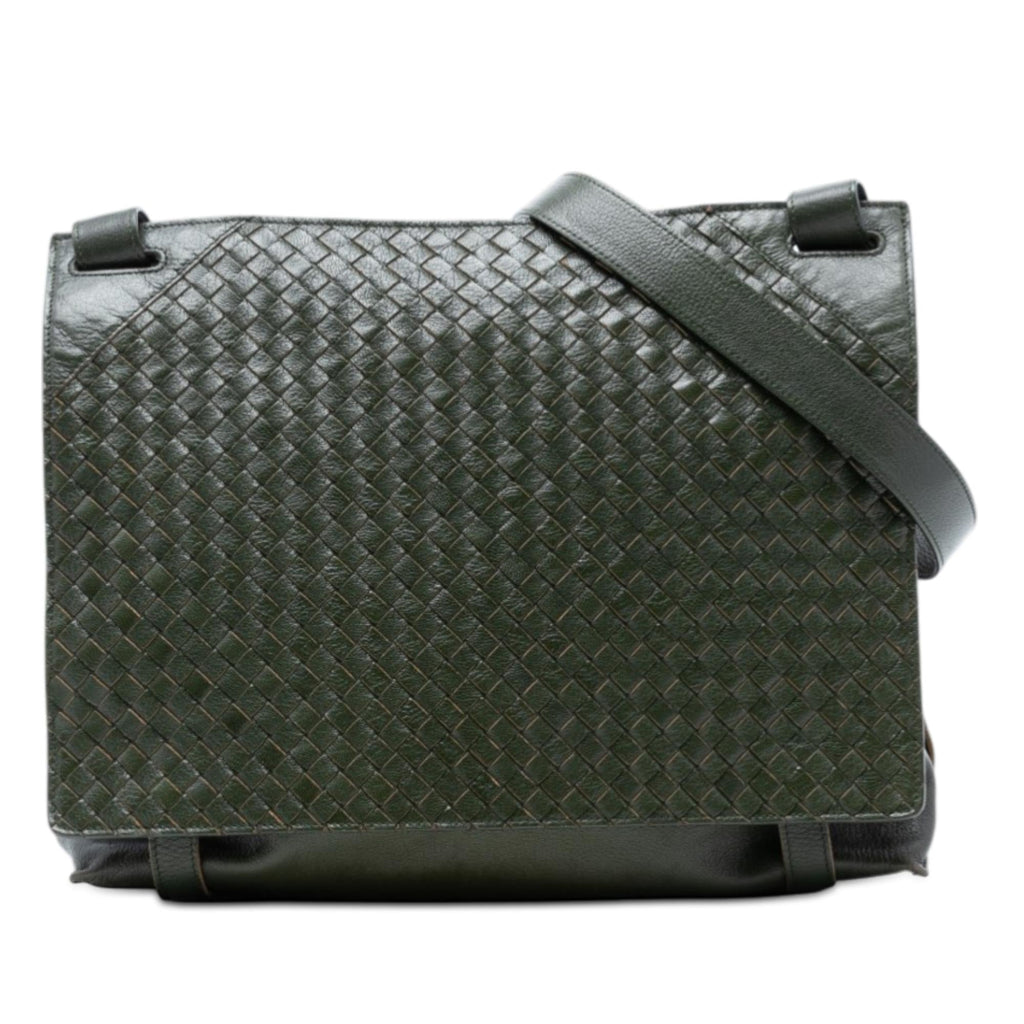 Bottega Veneta Nappa Intrecciato Flap Crossbody