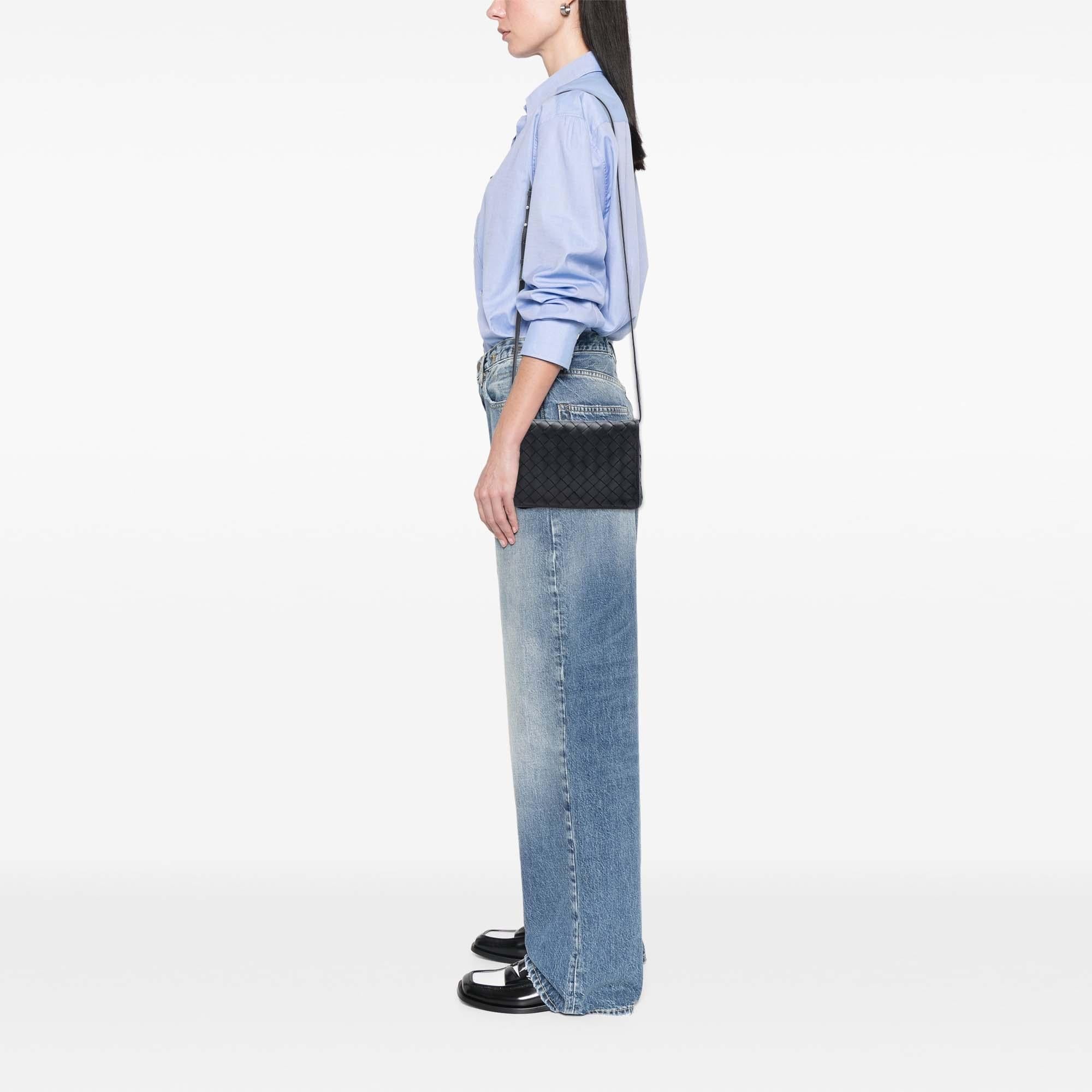 Bottega Veneta Nappa Intrecciato Flap Crossbody