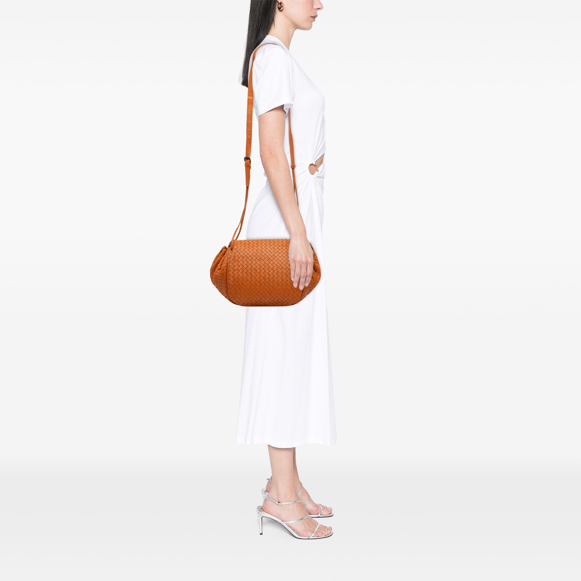 Bottega Veneta Nappa Intrecciato Flap Crossbody