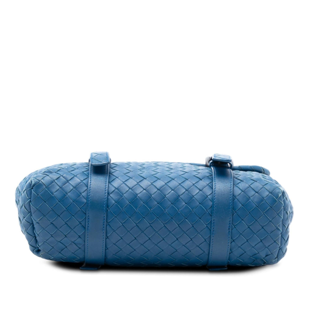 Bottega Veneta Nappa Intrecciato Flap Satchel