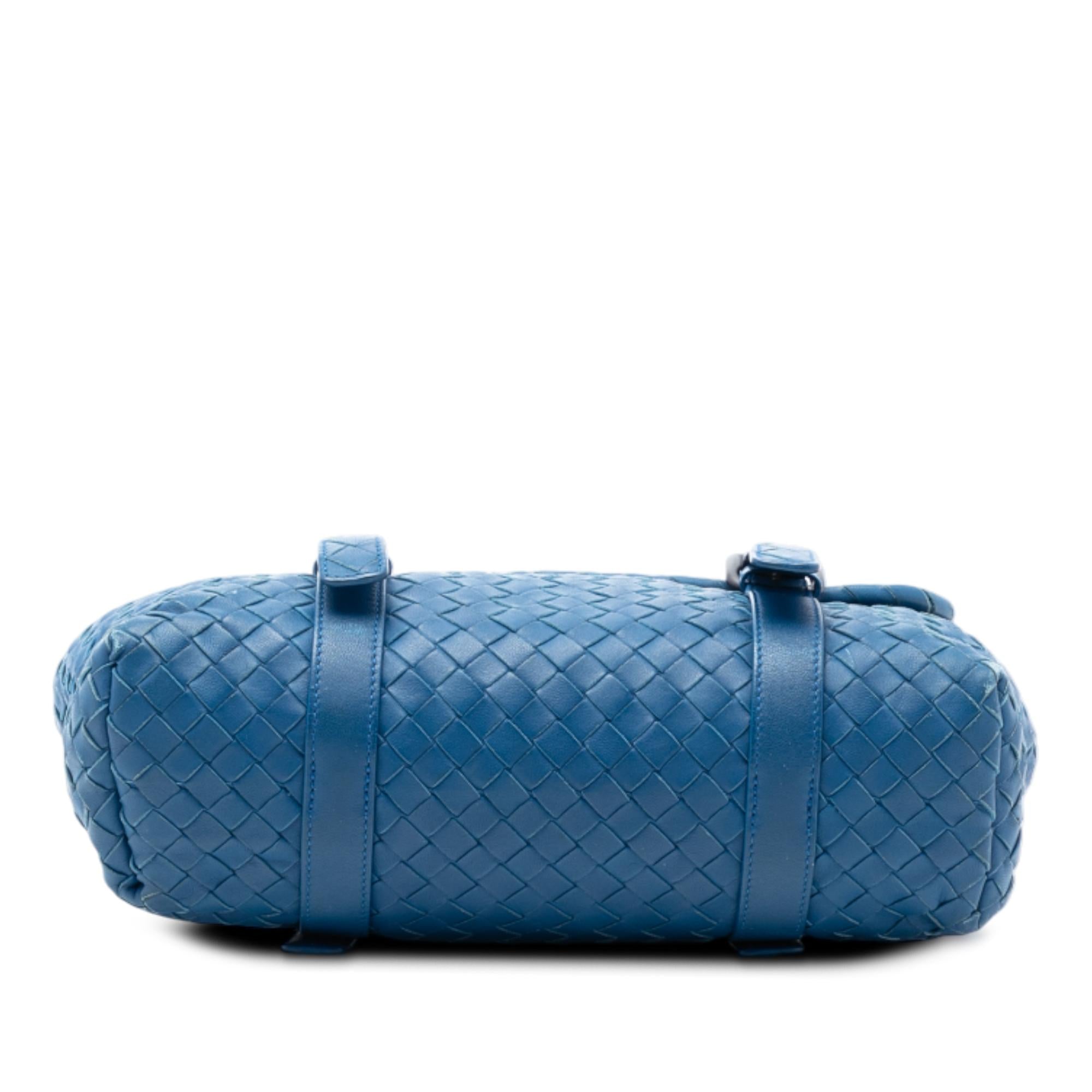 Bottega Veneta Nappa Intrecciato Flap Satchel
