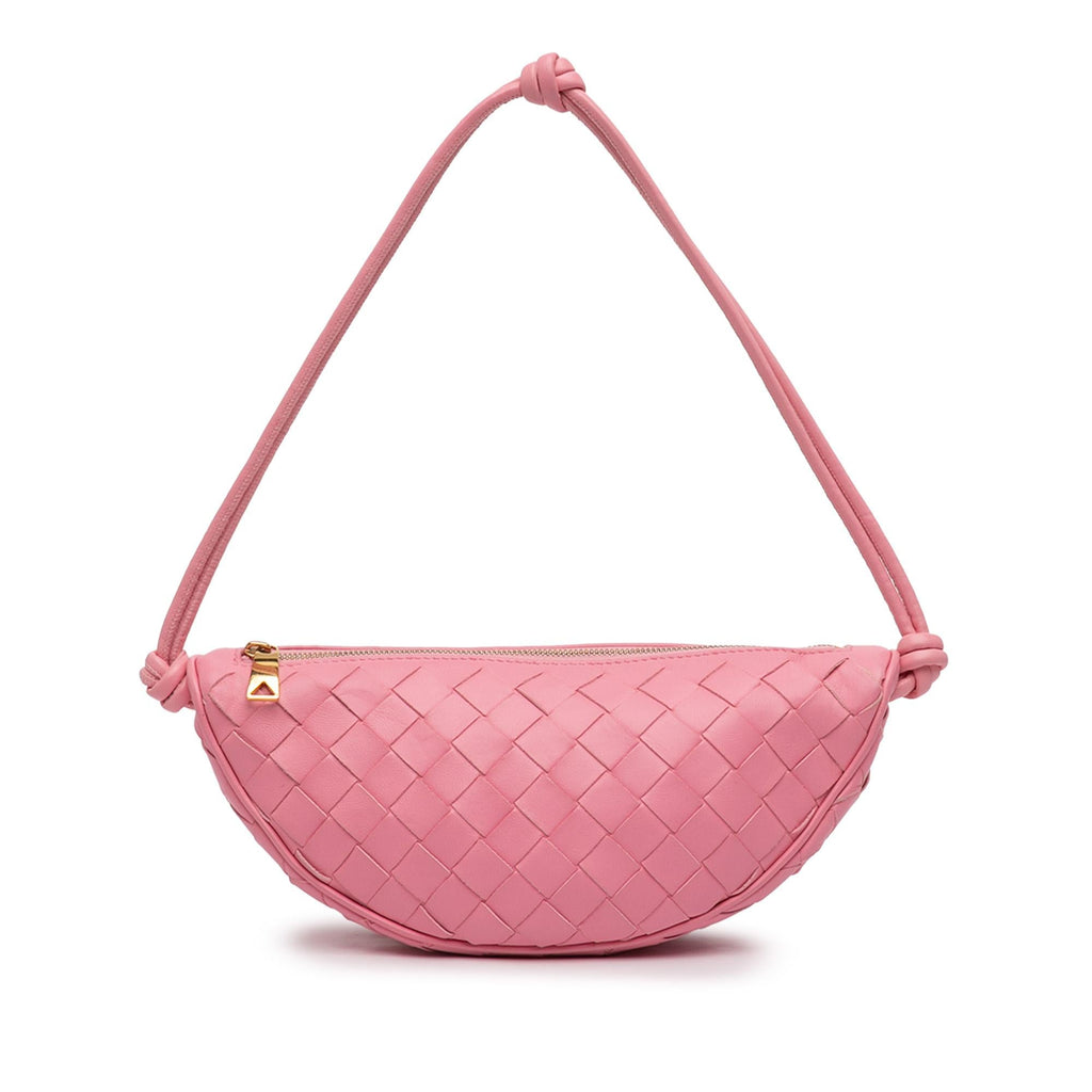 Bottega Veneta Nappa Intrecciato Half Moon Shoulder Bag