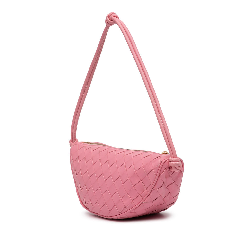 Bottega Veneta Nappa Intrecciato Half Moon Shoulder Bag