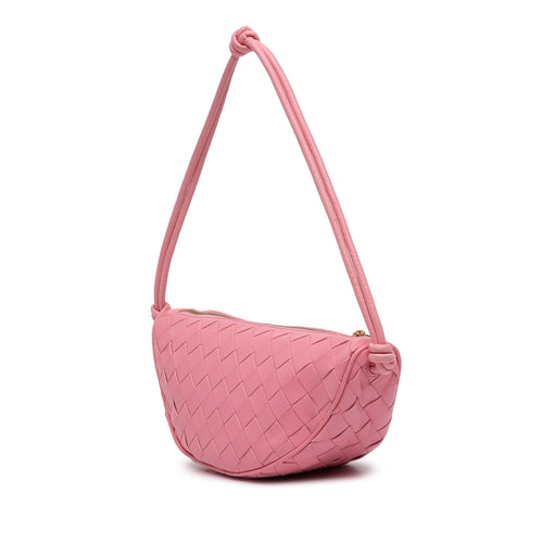 Bottega Veneta Nappa Intrecciato Half Moon Shoulder Bag