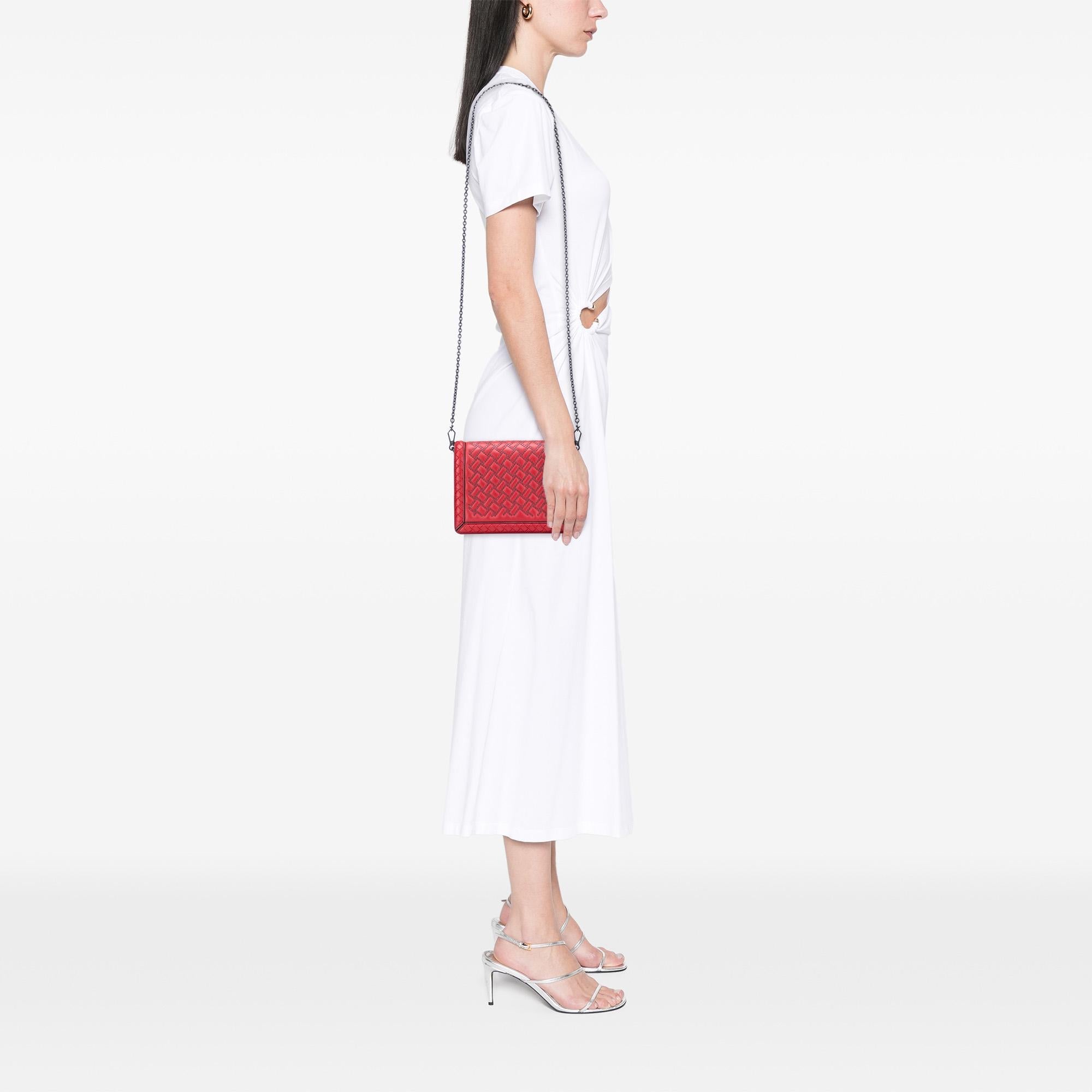 Bottega Veneta Nappa Intrecciato Microstud Montebello Crossbody