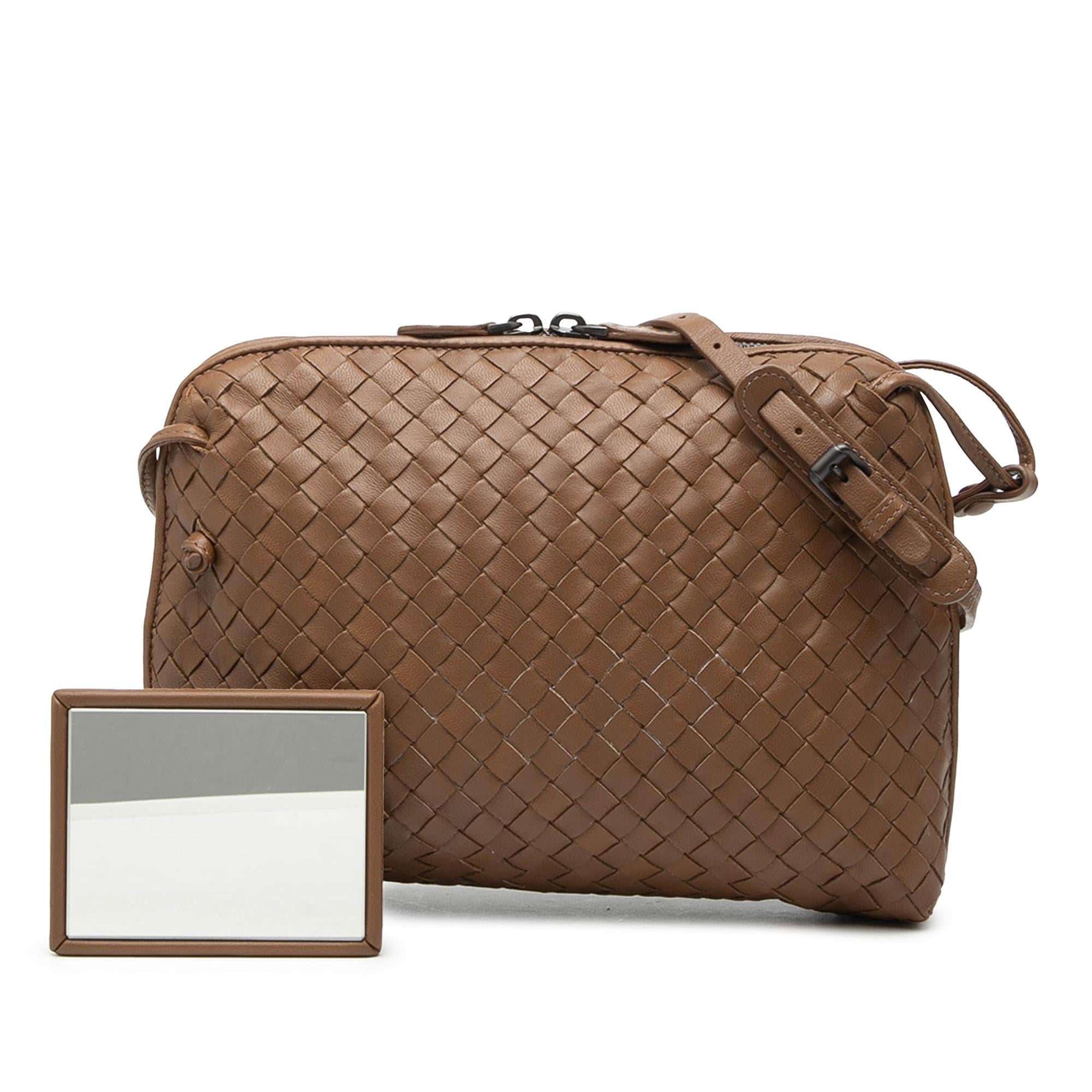 Bottega Veneta Nappa Intrecciato Nodini Crossbody