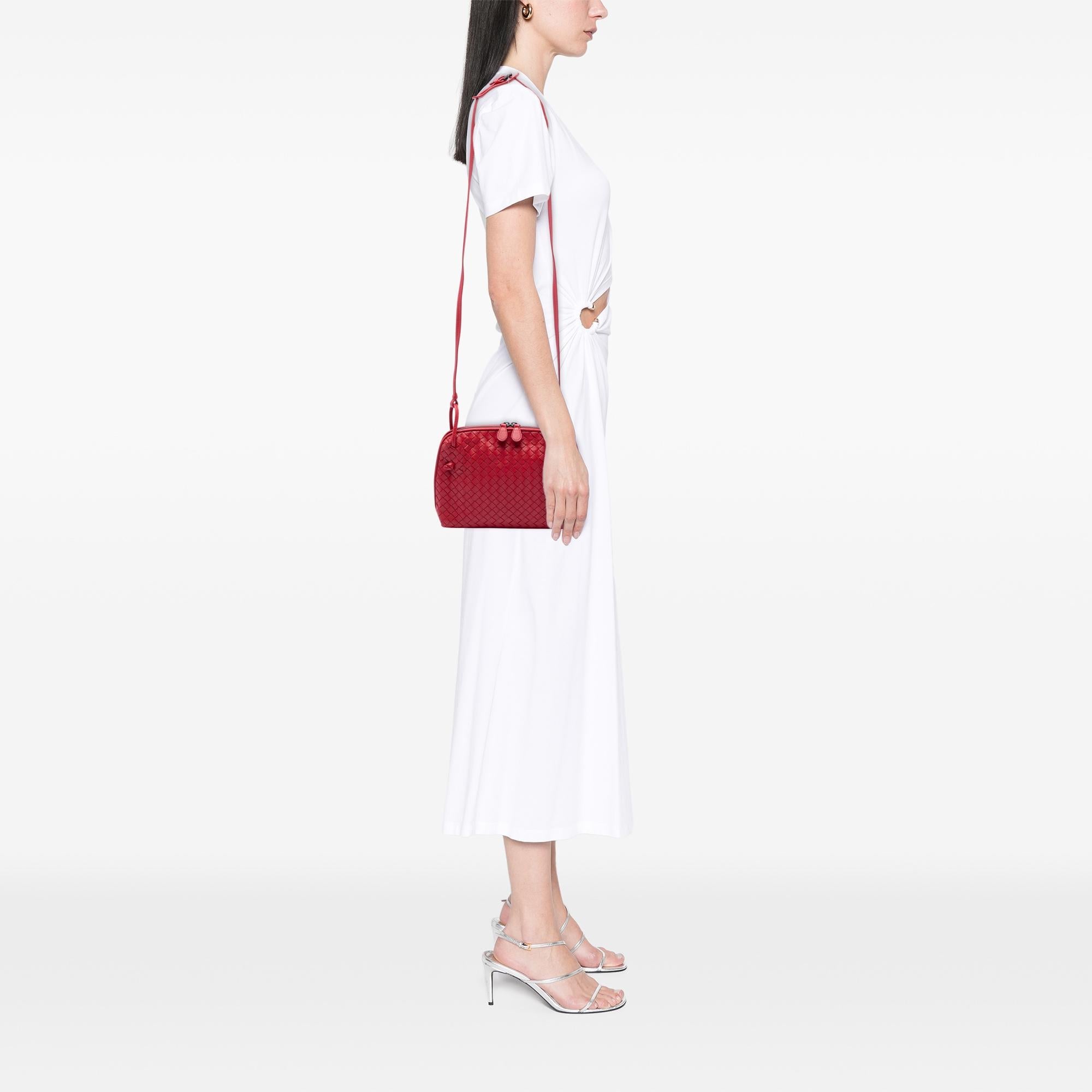 Bottega Veneta Nappa Intrecciato Nodini Crossbody