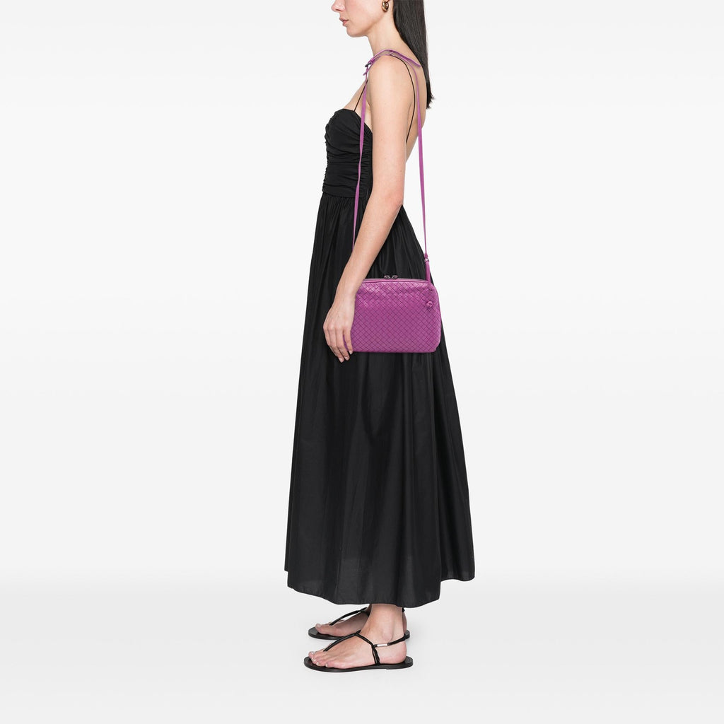 Bottega Veneta Nappa Intrecciato Nodini Crossbody