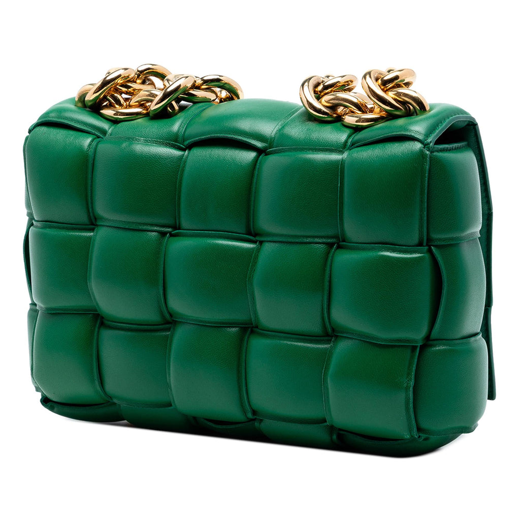 Bottega Veneta Nappa Intrecciato Padded Chain Cassette Satchel