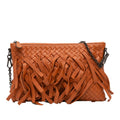 Bottega Veneta Nappa Intrecciato Palio Fringe Chain Crossbody