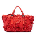 Bottega Veneta Nappa Intrecciato Patchwork Lido Fringe Tote