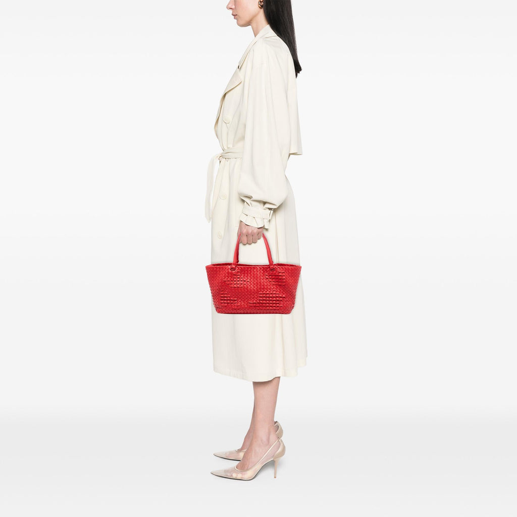 Bottega Veneta Nappa Intrecciato Ruffle Tote