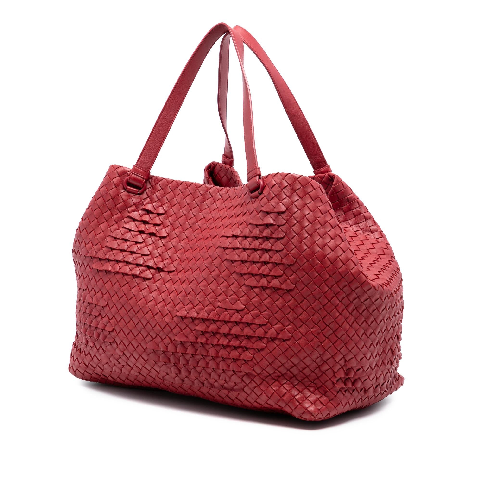 Bottega Veneta Nappa Intrecciato Ruffle Tote